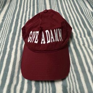 Maroon Slogan Cap